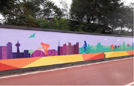 眉县墙体彩绘-围墙