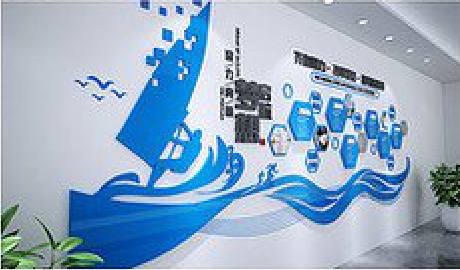 眉县海浪主题文化墙如何设计？