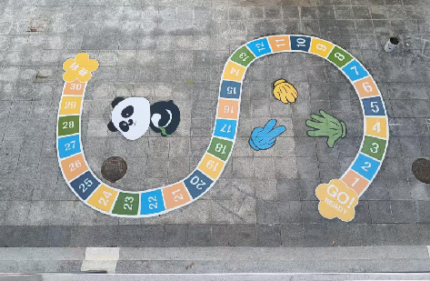 眉县地面游戏彩绘