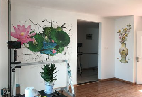 眉县墙体彩绘相比墙纸的优势。