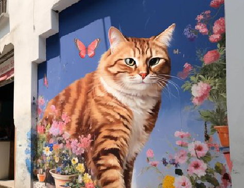 眉县自己绘制有个性的手绘墙